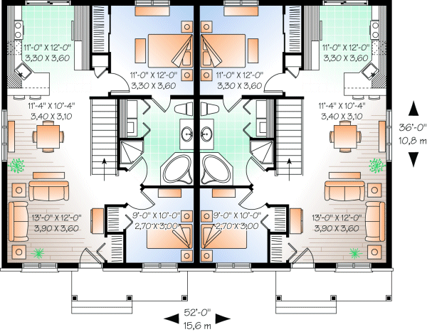 Main Floor Plan for House Plan #140503