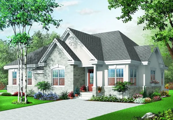 Full Rendering for House Plan #143403