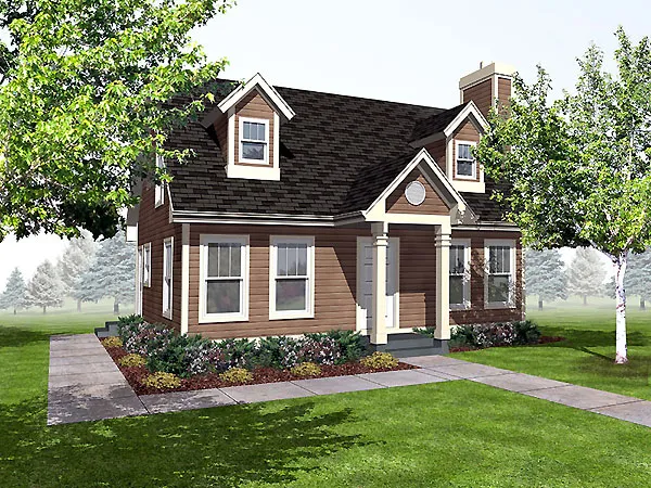 Full Rendering for House Plan #294002