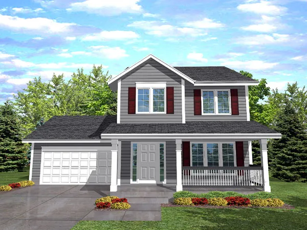 Full Rendering for House Plan #295102