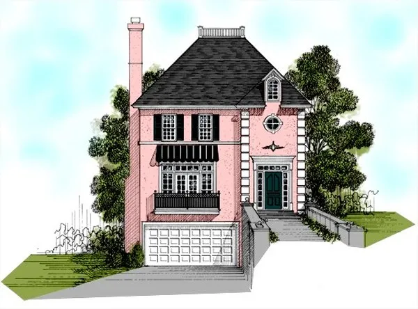 Full Rendering for House Plan #275002