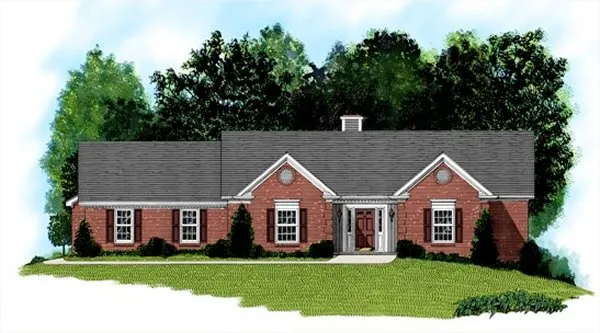 Full Rendering for House Plan #276102