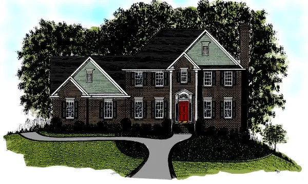 Full Rendering for House Plan #277102