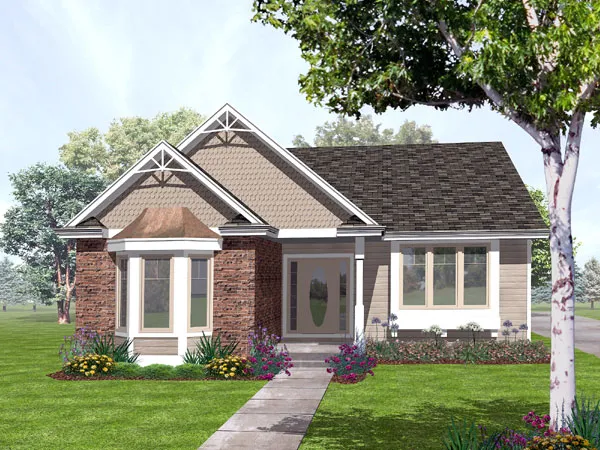 Full Rendering for House Plan #297102