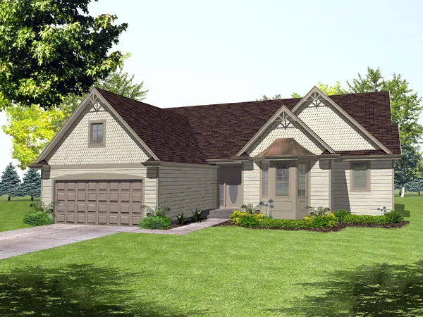 Full Rendering for House Plan #299202