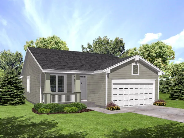 Full Rendering for House Plan #293302