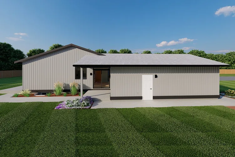Left Elevation for House Plan #200225