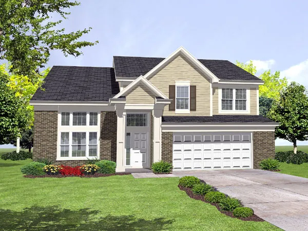 Full Rendering for House Plan #299302