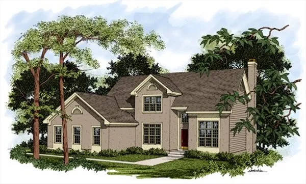 Full Rendering for House Plan #271122