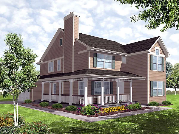 Full Rendering for House Plan #290602