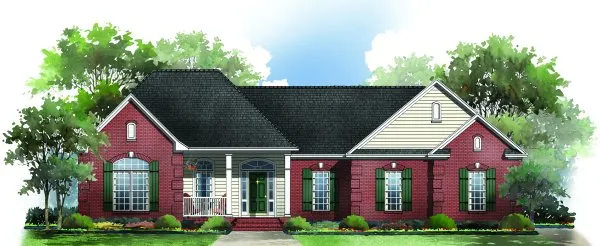 Full Rendering for House Plan #215002