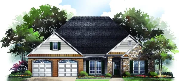 Full Rendering for House Plan #216002