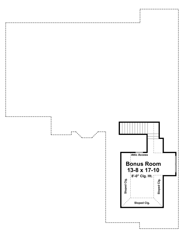 Second Floor Plan for House Plan #218981
