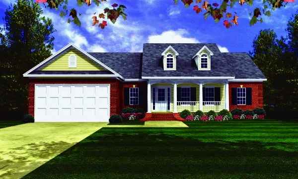Full Rendering for House Plan #211051