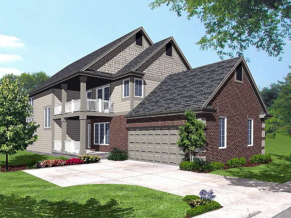 Full Rendering for House Plan #293802