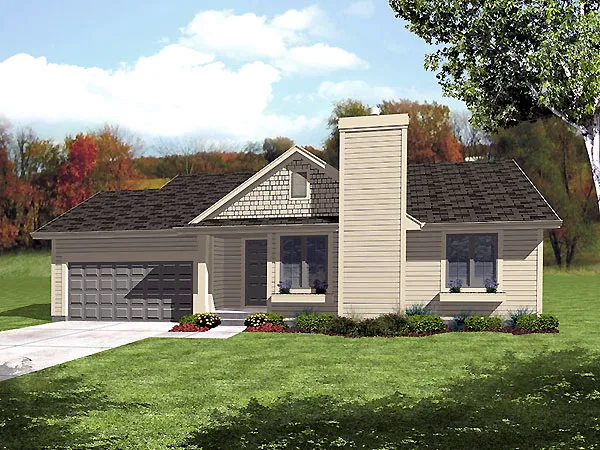 Full Rendering for House Plan #291003