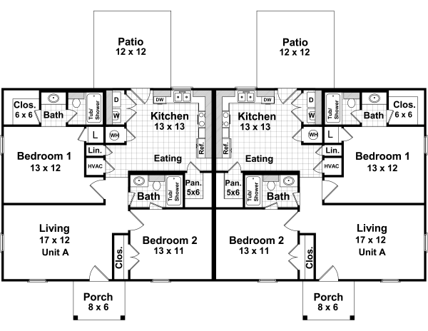 Main Floor Plan for House Plan #210990