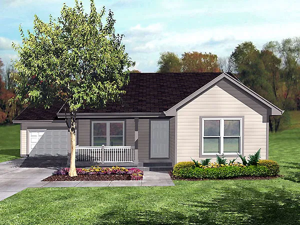 Full Rendering for House Plan #290103