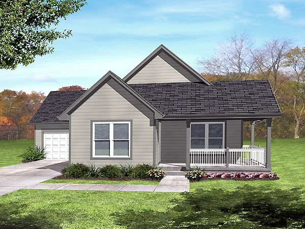 Full Rendering for House Plan #292103
