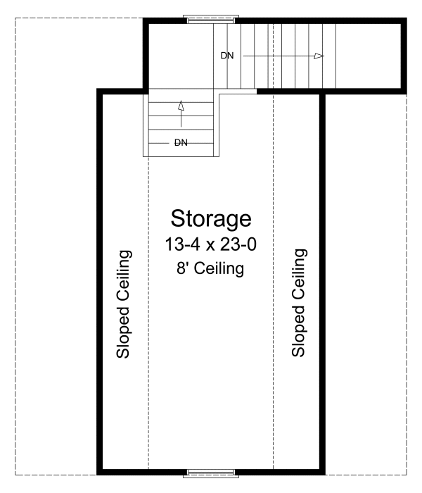 Second Floor Plan for House Plan #213001
