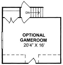 Attic Plan for House Plan #241400