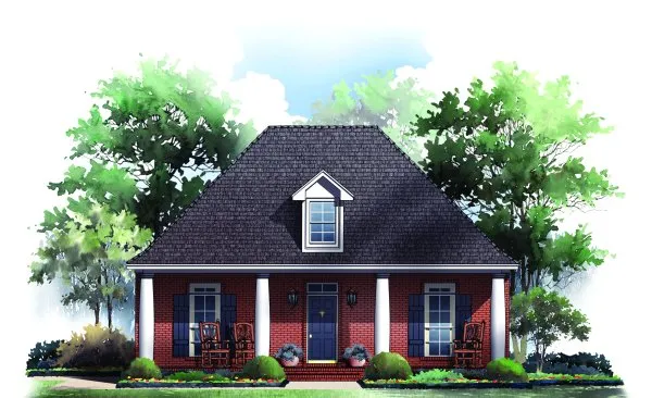 Full Rendering for House Plan #210561