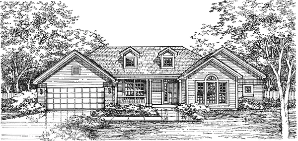 Full Rendering for House Plan #294029