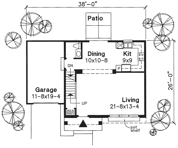 Main Floor Plan for House Plan #297029