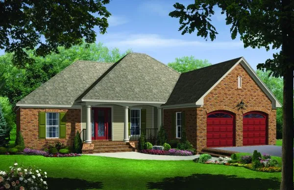 Full Rendering for House Plan #213051