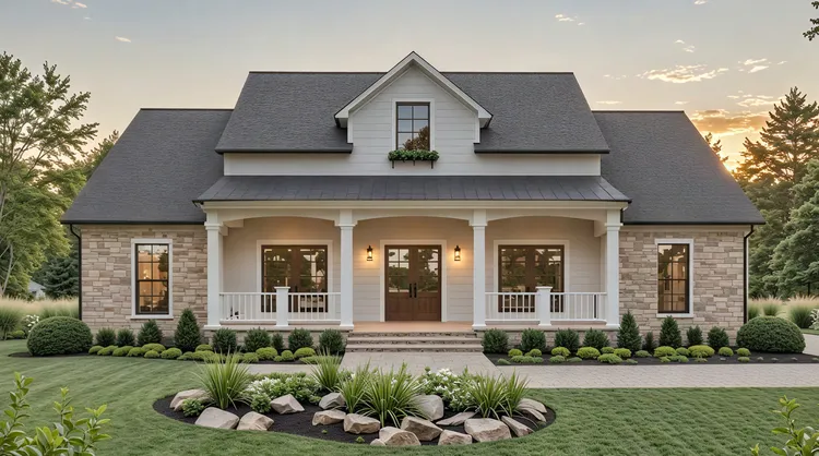 Full Rendering for House Plan #217012