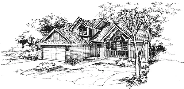 Full Rendering for House Plan #295129