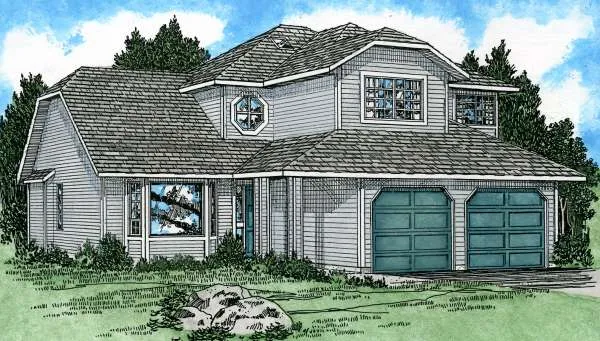 Full Rendering for House Plan #200933