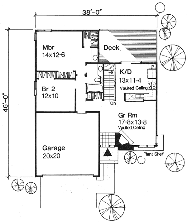 Main Floor Plan for House Plan #296329