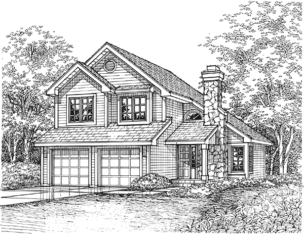 Full Rendering for House Plan #294039