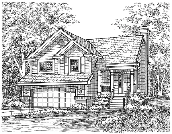 Full Rendering for House Plan #294139