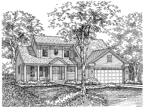 Full Rendering for House Plan #296139