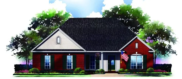 Full Rendering for House Plan #211061