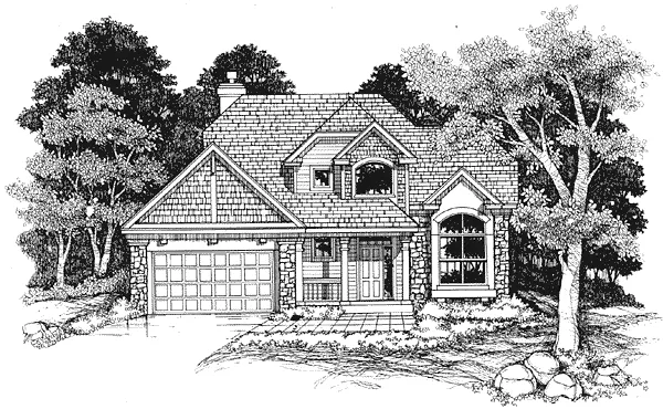 Full Rendering for House Plan #299339
