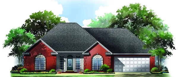 Full Rendering for House Plan #216051