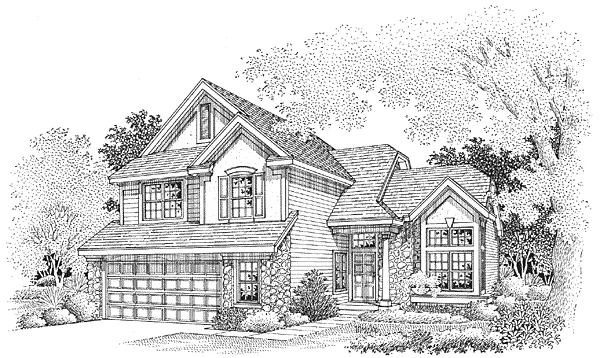 Full Rendering for House Plan #292049
