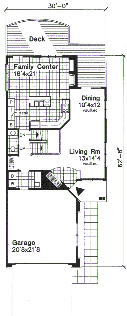 Main Floor Plan for House Plan #297049