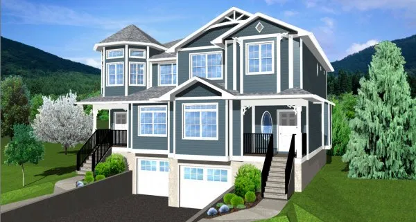 Full Rendering for House Plan #195147