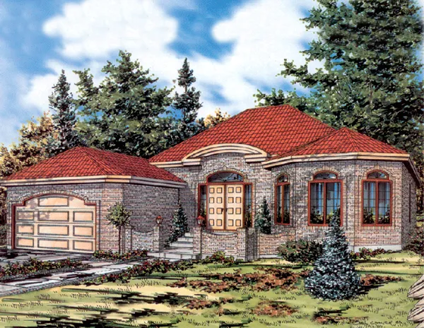 Full Rendering for House Plan #420213