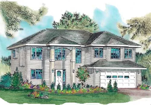 Full Rendering for House Plan #134013