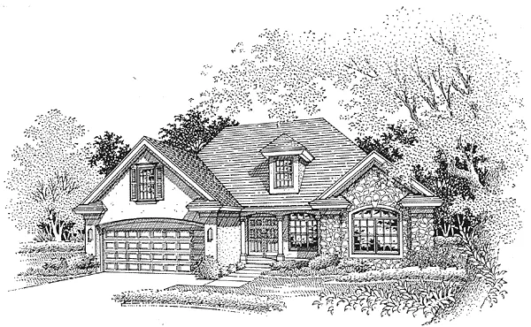 Full Rendering for House Plan #291059