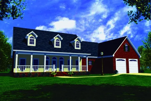 Full Rendering for House Plan #215081
