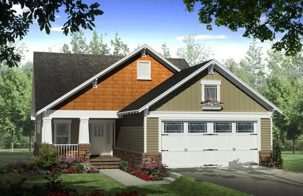 Full Rendering for House Plan #210181