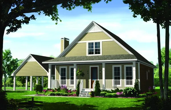 Full Rendering for House Plan #211091