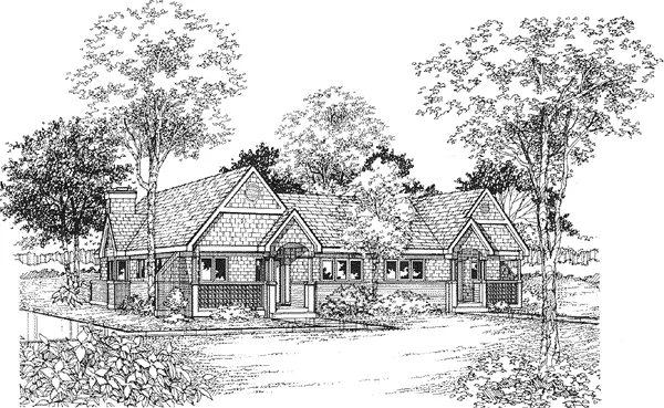 Full Rendering for House Plan #299019