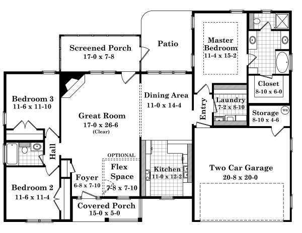 Main Floor Plan for House Plan #212071